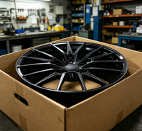 Rines de Aleación Negros Brillantes de 17-22 Pulgadas con Diseño Multirradio Forjado 5x112/5x120 para Audi BMW
