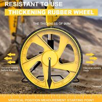 Roue de mesure numérique SDS 318MM avec affichage rétroéclairé doublement pliable, unités pied/mètre, roue de mesure pliable