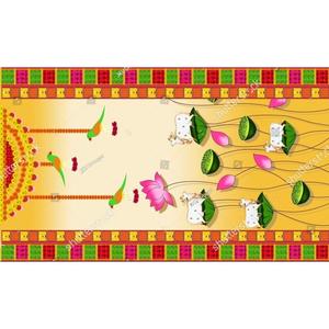 Bannière d'événement personnalisée multicolore de 5x8 pieds pour la décoration de scène, les mariages culturels, les festivals, les toiles de fond et les présentoirs - Product Image 5