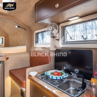 Ventes directes d'usine hors route normes australiennes sur terre Mini caravane avec douche camion pick-up camping-car Mobile voyage maison