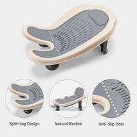Support de bain pour bébé avec repose-jambes, ventouses puissantes, antidérapant, drainage rapide, pliable, rangement compact, 574g, PP+TPE, 3 couleurs, OEM