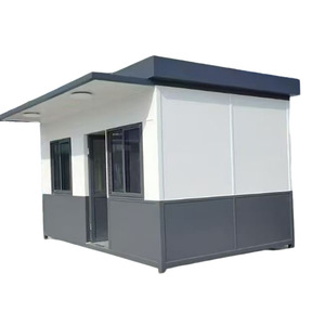 Cabine de sécurité au design moderne, revêtement poudré, durable, installation facile, porte battante pour usage en poste de garde - Product Image 1