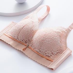 Dropshipping <span class=keywords><strong>reggiseno</strong></span> pettorale piccolo <span class=keywords><strong>senza</strong></span> <span class=keywords><strong>ferretto</strong></span> raccogliere biancheria intima traspirante <span class=keywords><strong>reggiseno</strong></span> di supporto in pizzo da donna - Product Image 4