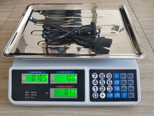 Vasipor Chính Xác 40Kg Thương Mại Trọng Lượng Quy Mô Điện Tử Truy Cập Cho Trái Cây Trọng Lượng Pin Powered Giá Tính Toán - Product Image 5