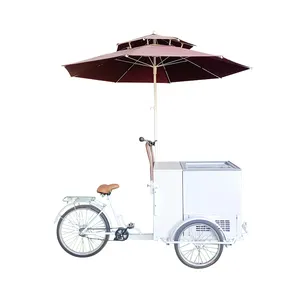 Prosky Ice Cream Mobile Kiosk Trolley Electric Tricycle Vending Mobile Food Cart