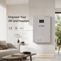 Batterie de stockage d'énergie domestique hybride 51,2 V 5,12 kWh 100 Ah murale LiFePO4 CAN pour système solaire et alimentation de secours
