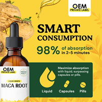 Gouttes liquides de racine de Maca Teinture de Maca bio Hommes Femmes Noir Rouge Extrait liquide de Maca Vegan Strong Men Energy Supplément fessier