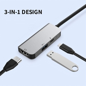 Hub USB C 3 en 1, <span class=keywords><strong>adaptateur</strong></span> Type C vers <span class=keywords><strong>HDMI</strong></span> avec USB 3.0, charge PD, station d'accueil portable pour Nintendo Switch, <span class=keywords><strong>smartphone</strong></span>, tablette, ordinateur portable - Product Image 2