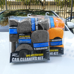 Kit de nettoyage auto en microfibre Pro User 9 pièces, ensemble orange pour le detailing et le lavage - Product Image 4