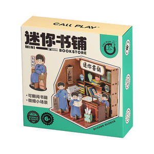 Juguete de ensamblaje de madera Kodak Mini Bookstore para niños de 4 a 6 años, manualidad de papel para crear escenas, regalo. - Product Image 3