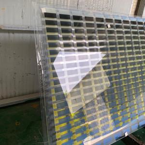 Panneau de verre artistique à transmission lumineuse réglable, impression numérique dégradée ultra-claire, pour façade mur-rideau - Product Image 3