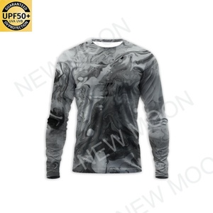 Chemise de protection solaire pour homme à manches longues en polyester et élasthanne, respirante, anti-UV UPF 50+, avec maille respirante - Product Image 2