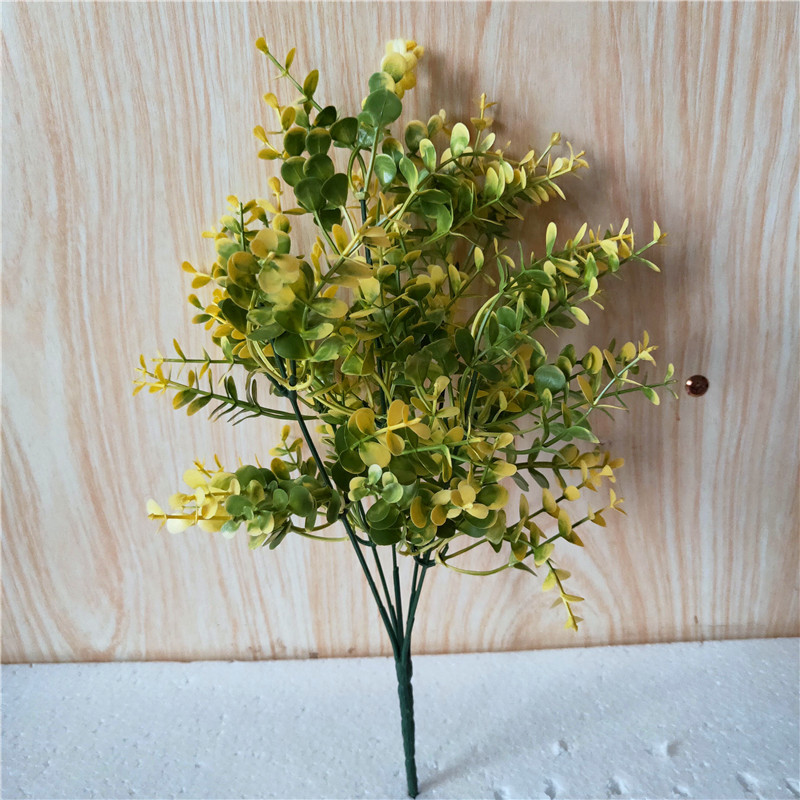 5 fork small money leaf yellow green
