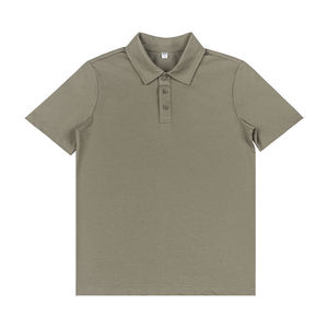 เสื้อโปโลสีพื้นแขนสั้นโพลีเอสเตอร์ชุดทำงานสวมใส่ได้ทุกวัน - Product Image 2