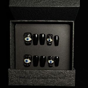 Autocollants d'ongles faits main en forme de <span class=keywords><strong>petit</strong></span> ours mignon et adorable, transparents effet glace, courts et prêts à poser, vente en gros - Product Image 2