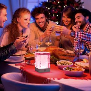 Lámpara de Mesa de Cristal Inalámbrica Inteligente para el Hogar, con Control por Voz Tuya, Sincronización Musical, Cambio de Color RGBW, para Sala de Estar y Dormitorio - Product Image 6