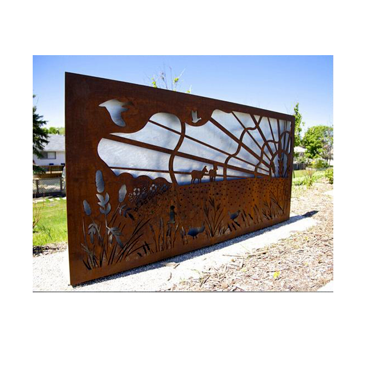Изготовленные на заказ декоративные перфорированные стальные панели corten