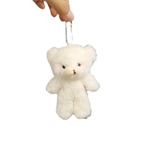 Porte-clés en peluche ours en peluche blanc personnalisé, pas cher, nouvelle collection 2023
