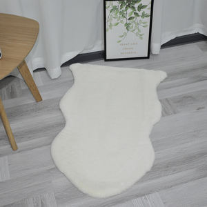 Alfombra peluda esponjosa de piel sintética suave para el hogar, dormitorio, sala de estar, cocina, alfombrilla peluda hecha a máquina, pila de felpa - Product Image 1