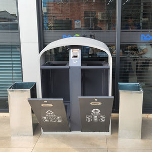 Cestino per rifiuti in acciaio zincato, - Product Image 5