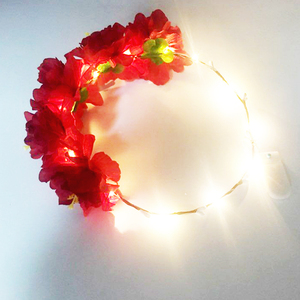 Đồ Dùng Tiệc Bán Chạy Nhất Vòng Hoa Lấp Lánh Đèn LED Vương Miện Hoa Đám Cưới - Product Image 2