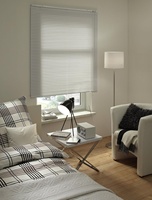 Store enrouleur occultant en aluminium à fixation par pince, protection contre la lumière et les reflets, toutes les pièces de montage incluses, blanc 70x130cm