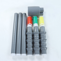 Kit de terminaison de câble à rétraction à froid pour extérieur, trois conducteurs, 70-95-120 mm², avec tête de borne, 10KV, gel de silicone liquide importé, pour énergie éolienne