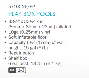 Piscine <span class=keywords><strong>gonflable</strong></span> portable pliable <span class=keywords><strong>carrée</strong></span> <span class=keywords><strong>Intex</strong></span> 57100, piscine pour bébé, spa pour enfants - Product Image 6