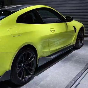 Jupes latérales de pare-chocs en fibre de carbone 100 % sèche style MP M3 M4, accessoires extérieurs pour <span class=keywords><strong>BMW</strong></span> G80 M3 G82 M4 G83 2020 et plus, spoiler latéral - Product Image 2