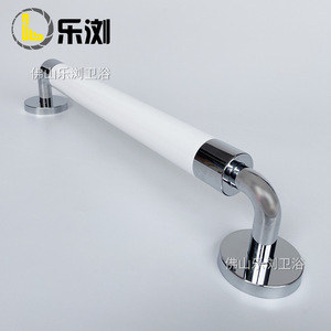 Maniglia di sicurezza <span class=keywords><strong>Le</strong></span> Liu tipo I in legno bianco e lega di zinco lucidata per bagno, per anziani, disabili e donne in gravidanza - Product Image 2