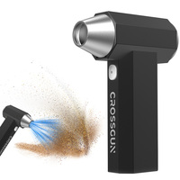 Souffleur d'air électrique industriel sans balais Crossgun Mini Rechargeable X1 en alliage d'aluminium pour le nettoyage de voiture et la suppression de poussière, garantie 3 ans