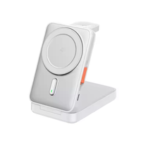 Faltbares 3-in-1 Magnetisches Kabelloses Ladegerät 20W Li-Polymer-Akku 10000mAh Powerbank LED-Anzeige Ultraflache Schnellladestation