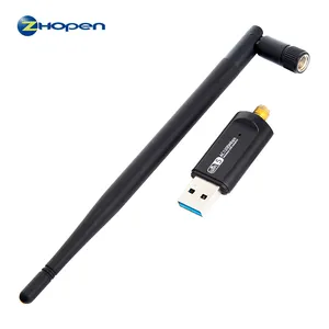 Fornecedor OEM USB adaptador Wi-Fi antena dupla 1200 GHz receptor USB sem fio transmissor USB WiFi para Windows CE 6,0
