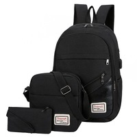 3Pcs Notebook Storage Computer Business Bag Oxford Sacs à dos pour ordinateur portable pour hommes