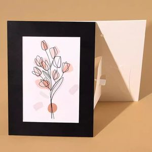 Cadres <span class=keywords><strong>photo</strong></span> en carton multicolores pour projets DIY et activités scolaires, présentoirs de photos de mariage - Product Image 1