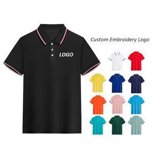 Camisetas Lisas de Alta Calidad para Eventos Promocionales, Camiseta Polo Bordada, Ropa de Golf, Camiseta Polo Personalizada con Logotipo para Hombre - Product Image 1