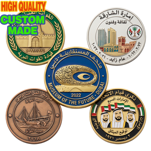Pièces commémoratives personnalisées en métal avec design EAU Dubaï Musée Espace <span class=keywords><strong>Satellite</strong></span>, cadeau d'entreprise, fournisseur - Product Image 2