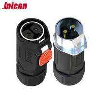 Conector impermeable Jnicon IP67 Enchufe de alimentación CC de 2 pines para la industria