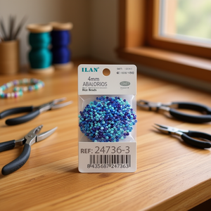 Perline di Riso Multicolore Ilan da 4mm per Creazione di Gioielli - Product Image 3