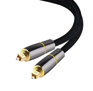 Cavo di uscita SPDIF in fibra ottica digitale placcato oro 5.1 canale amplificatore Audio fibra ottica Toslink cavo