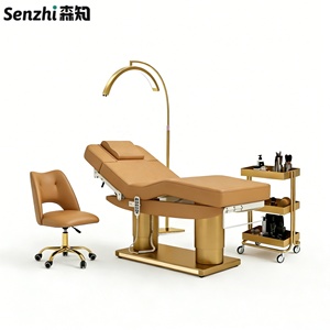 Lit <span class=keywords><strong>de</strong></span> beauté électrique <span class=keywords><strong>de</strong></span> luxe en acier inoxydable doré, <span class=keywords><strong>table</strong></span> <span class=keywords><strong>de</strong></span> <span class=keywords><strong>massage</strong></span> <span class=keywords><strong>extra</strong></span> <span class=keywords><strong>large</strong></span> à 4 moteurs, lit pour extensions <span class=keywords><strong>de</strong></span> cils - Product Image 5