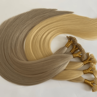 Extensions de cheveux humains vierges bruts en gros, pointes plates, kératine, pointes en K, double tirage, cuticules alignées, pré-collées, pour salon, OEM, usine