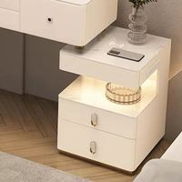 Table de maquillage multifonctionnelle NOVA moderne blanche avec miroir LED en forme de nuage, rangement intelligent, vente chaude, meubles de chambre à coucher pour femmes