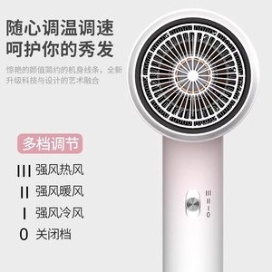 Mini Secador de Pelo de 500W, Bajo Ruido, Portátil, para Estudiantes en Residencia, Secado Rápido con Cuidado de Iones Negativos - Product Image 5