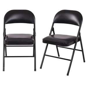 Sillas de Jardín Modernas de Hierro Forjado, Muebles Portátiles de Exterior para Comedor, Sala de Estar y Dormitorio, Diseño Metálico Cómodo - Product Image 1