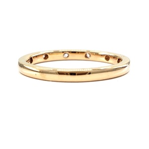 Bague d'éternité classique sur mesure en or rose massif 18 carats, sertie de diamants véritables, pour femme, idéale pour les fêtes et les anniversaires - Product Image 3