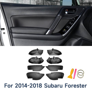 Subaru Forester <b>Door</b> <b>Trim</b> Kit Artificial Leather 2014-2018 Adhesive Installation Interior Panel Modification - Product Image 3