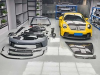 Kit de Carrocería GZYLC para Convertir 911 992.1 992.2 a GT3 PP, Ensamblaje de Parachoques Delantero y Trasero, Faldones Laterales, Rejilla Inferior, Accesorios Exteriores