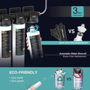 TW15 Sistema de filtro de agua debajo del fregadero de 3 etapas Reduce el 99.99% de plomo, cloro, cloramina, fluoruro, mal sabor y olor, conexión directa - Product Image 2