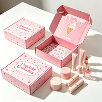 Boîte d'emballage cosmétique personnalisée en gros, boîte en papier imprimée sur mesure, boîte en carton ondulé pour coffrets cadeaux de maquillage